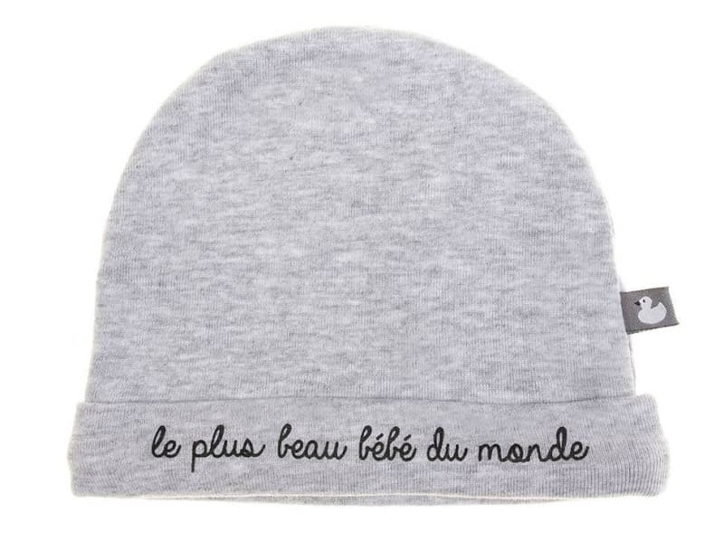 Bonnet Double Pur Coton le Plus Beau Bebe, naissance per