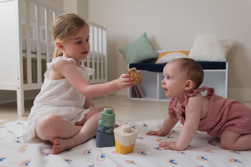 Tour Sensorielle a Empiler, multicolore babytolove — vue 5 sur 5