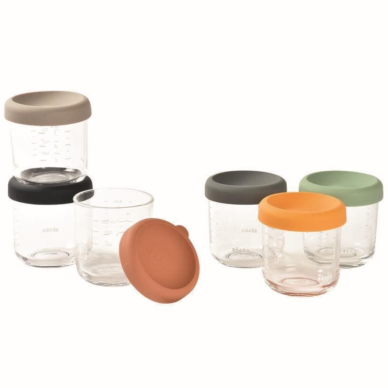 Coffret Portions Verre X6, color mix beaba — vue 1 sur 3