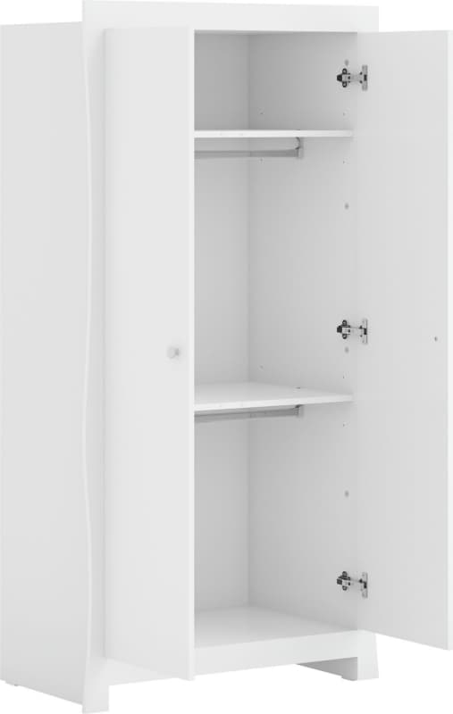 Armoire 2 Portes, blanc veli vox 26/01 — vue 2 sur 2