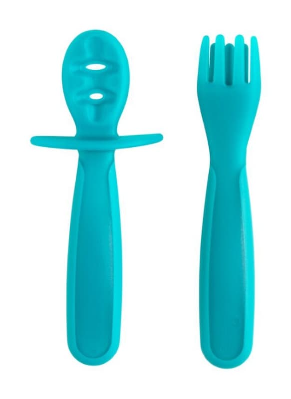 Couverts d'Apprentissage X2, bleu tigex — vue 1 sur 5