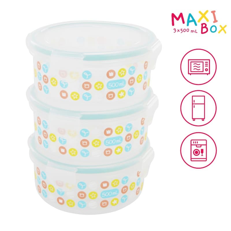 Maxibox - Lot Contenants 3 X 500 Ml — vue 2 sur 3