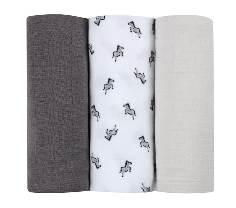 Boite 3 Langes - Savane, gris — vue 2 sur 3
