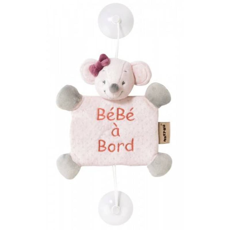 Bebe a Bord Souris, adel&valentine nattou rose h-19