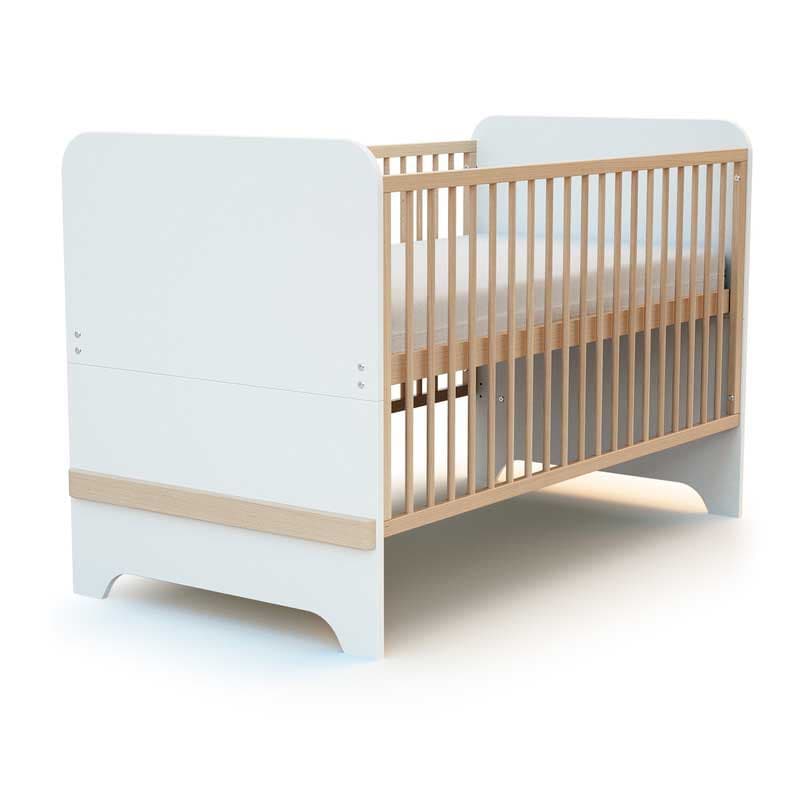 Lit Evolutif 70x140cm, carrousel at4 blanc et hêtre verni taille unique ah 24