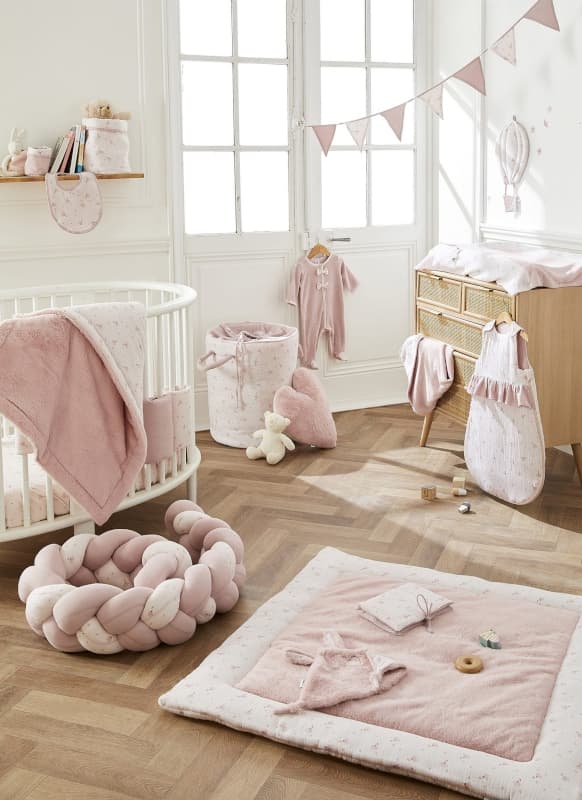 Doudou Lapin Fausse Fourrure, lovely blossom bb&co 03-24 — vue 3 sur 4