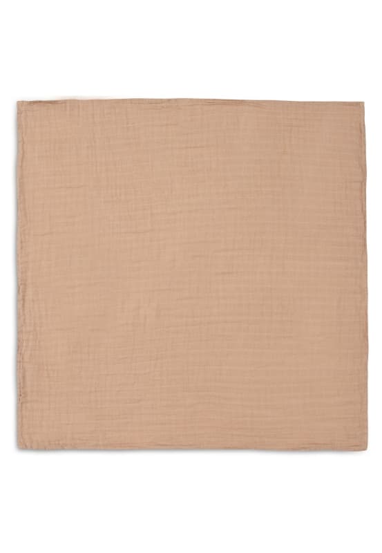 Lange Gaze de Coton Small X4, biscuit ivory 70x70cm basics jollein e-25 — vue 1 sur 4