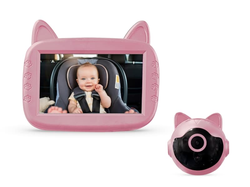 Kit Camera de Securite Bebe Embarque Voiture, rose babeecam 26/06 — vue 1 sur 7