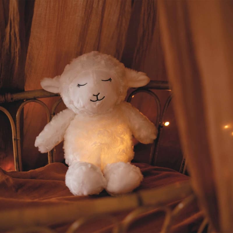 Veilleuse, blanc wooly trois kilos sept
