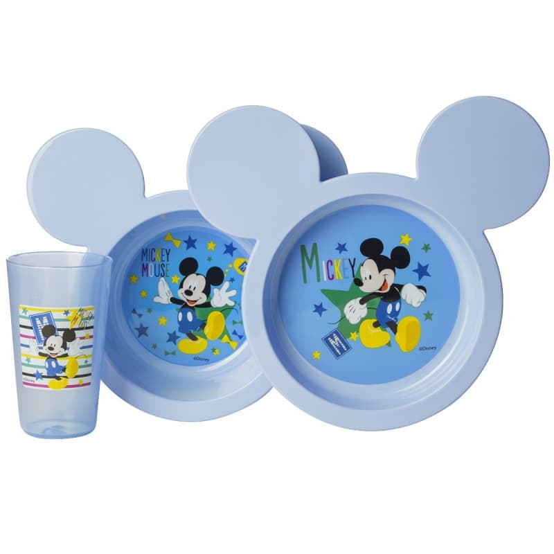 Coffret Repas 3 Pieces, mickey bloom disney — vue 3 sur 4