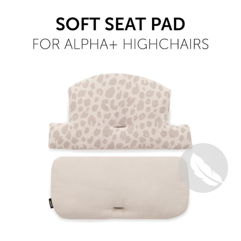 Highchair Pad Select, hauck muslin leo natural 27,5 x 6,0 x 48,0 2022 — vue 2 sur 4
