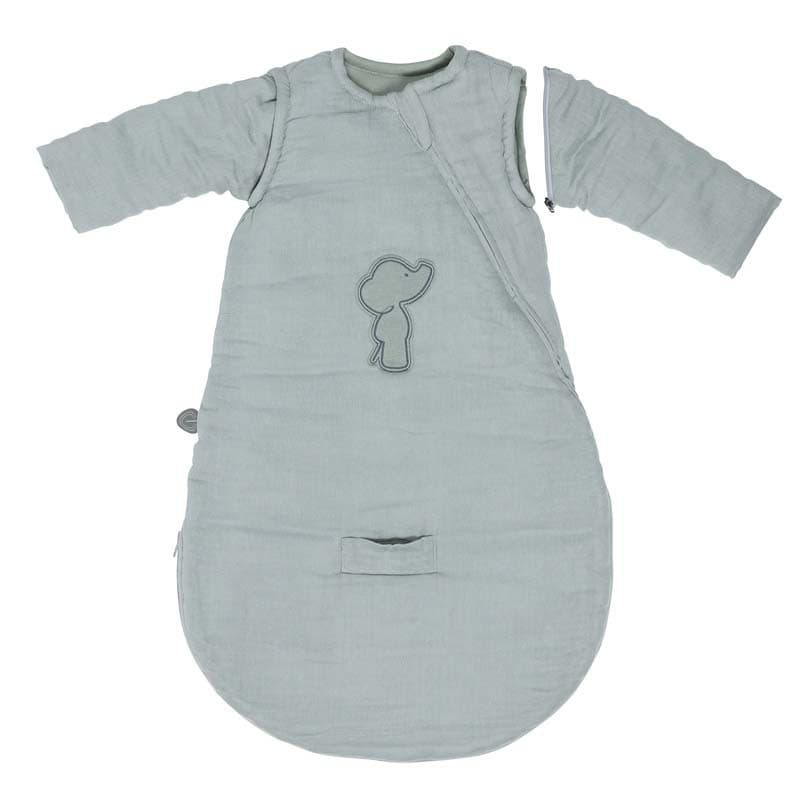 Gigoteuse 70 Cm Flanelle Vert Sauge avec Manches, luna&axel nattou — vue 2 sur 3