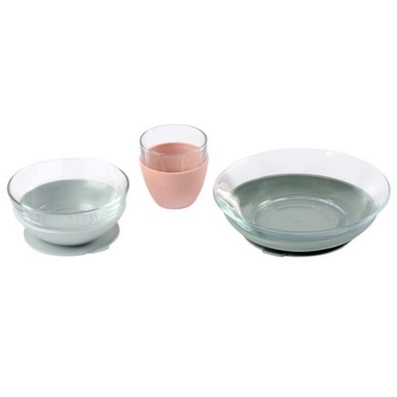Coffret Repas Verre Eucalyptus, vert