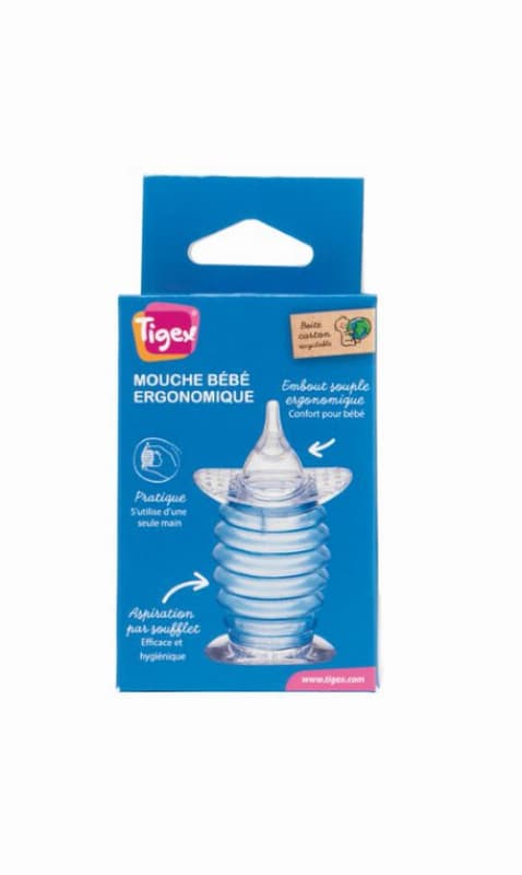 Mouche Bebe Ergonomique, bleu tigex — vue 2 sur 2