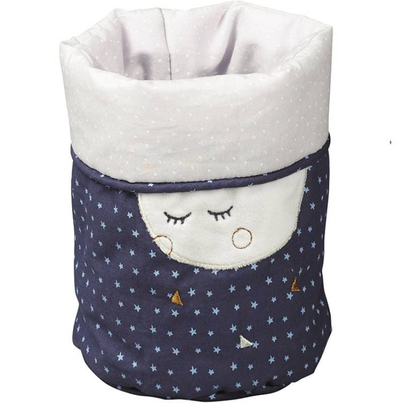 Corbeilles Gigogne Tissu (lot de 3) Merlin, merlin sauthon baby deco bleu/blanc d 18, 15, 12 c — vue 3 sur 4