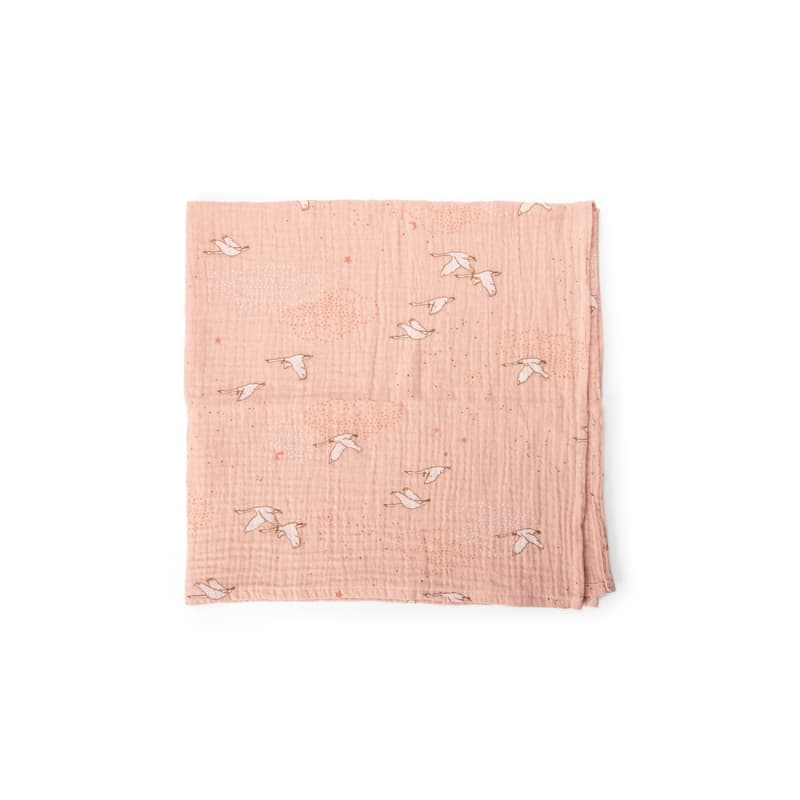 Set de 3 Langes Imprimes (rose/creme/fleurs) la Petite Ecole de Danse, la petite école de danse moulin roty multicolore 70x70x0 p-e-a-h 2024 — vue 4 sur 5