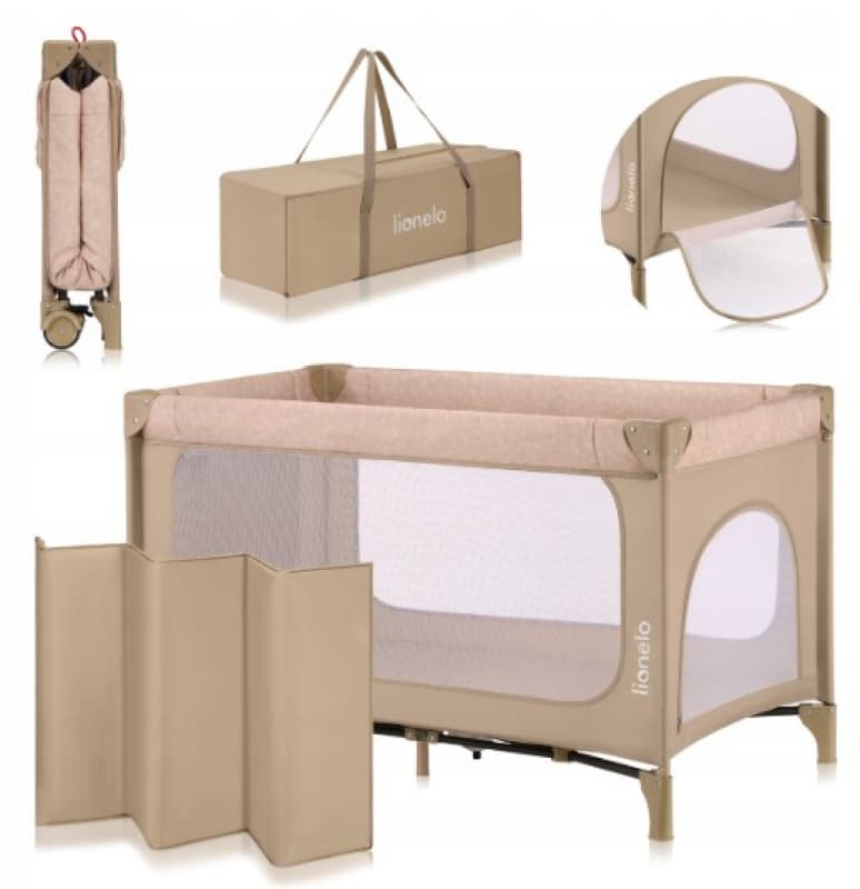 Lit Voyage Jasmin Easy Fold, beige sand — vue 1 sur 2