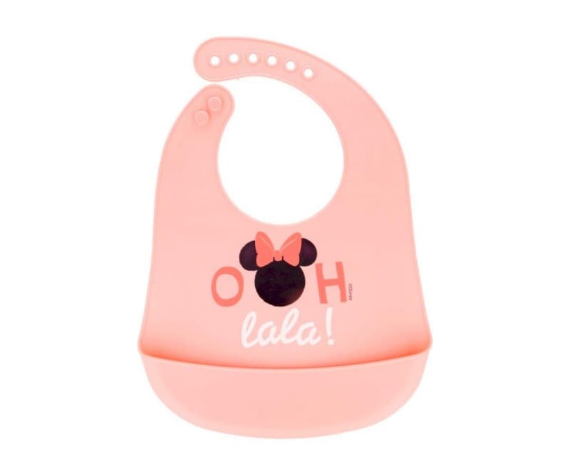 Bavoir Silicone Minnie Indigo, disney baby