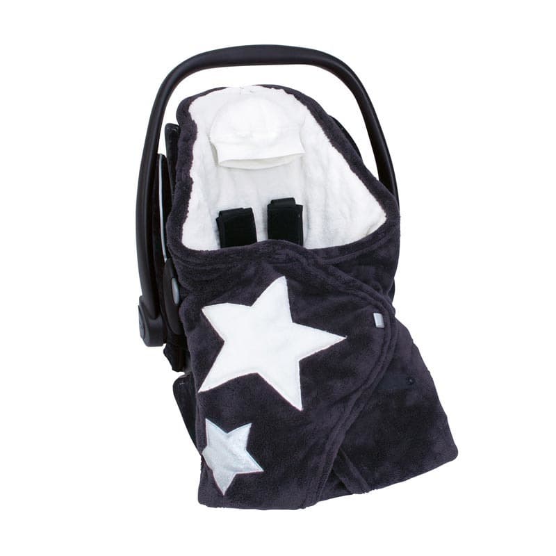 Nid d'Ange Biside 0-12m Motif Etoile Gris Anthracite Softy + Softy, bemini motif étoile gris anthracite 98nearly