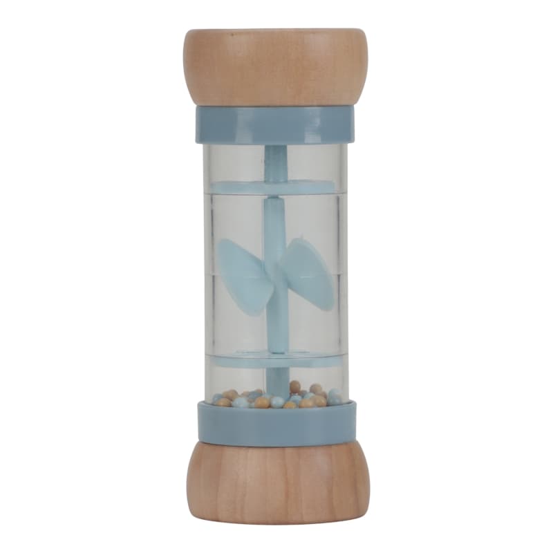Hochet de Pluie Bois Fsc, bleu bois beige forest friends little dutch — vue 1 sur 4