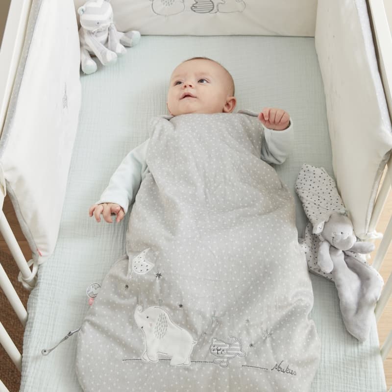 Gigoteuse 70 Cm Veloudoux Anna et Milo Gris Clair, grisclair permanent — vue 1 sur 3
