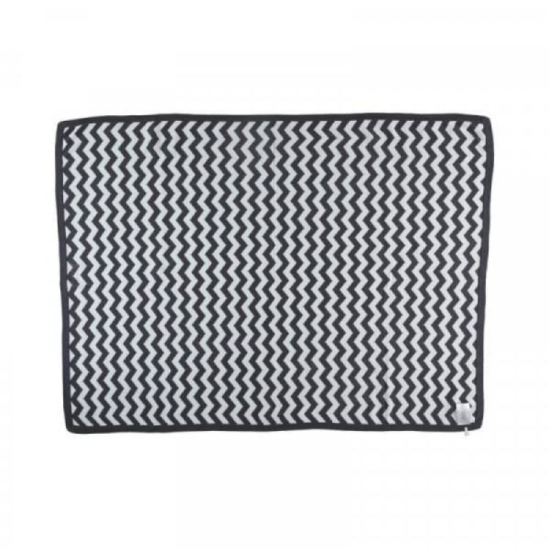 G&s Couverture 75x100cm - Jacquard Bio, timeless ecru per