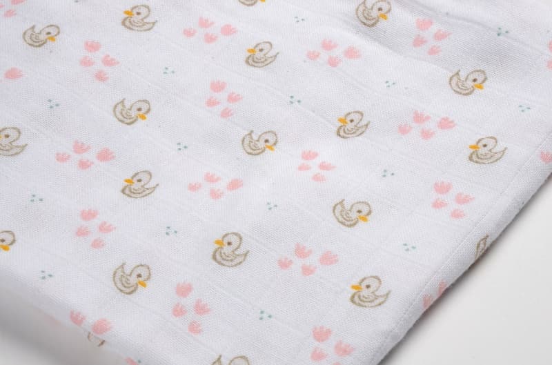 Boite 3 Langes - Cygne, rose — vue 2 sur 3