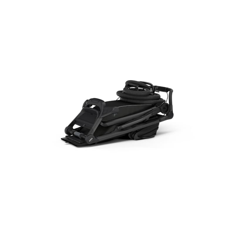 Poussette Urban Glide 4-wheel, mid blue active with kids thule — vue 3 sur 5