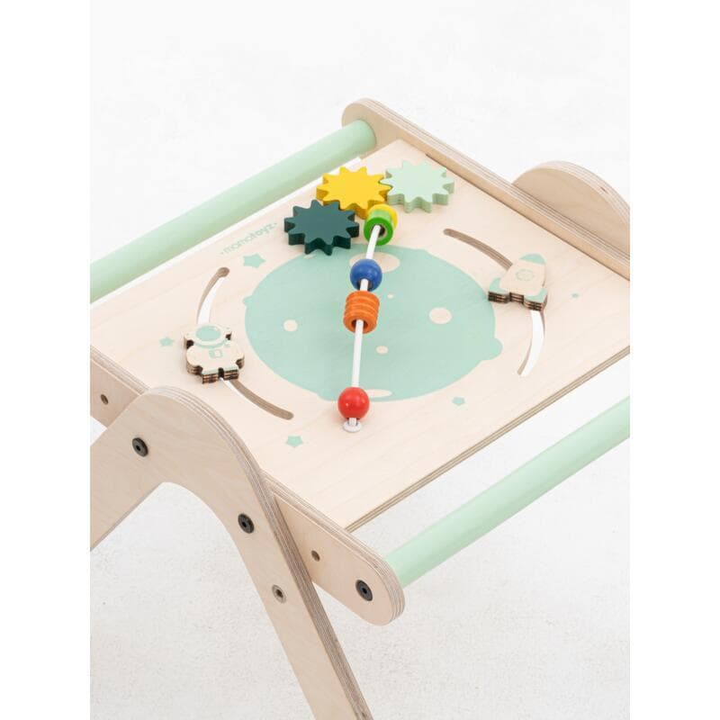 Marcheur Trio Naturel, mamatoyz natural color + mint color 56x56x45cm — vue 1 sur 2