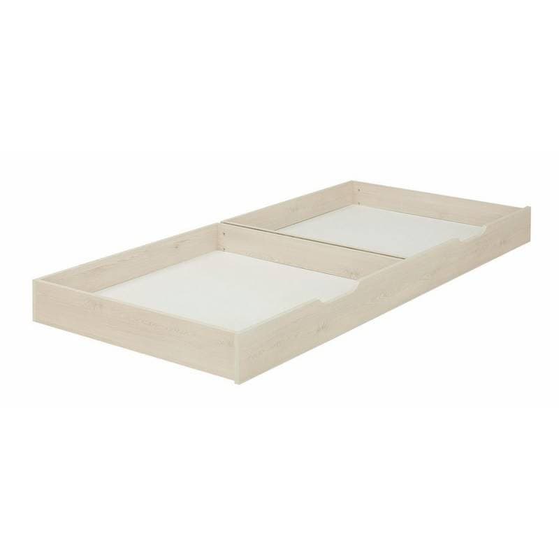 Sacha Option Tiroir Lit Compact, sacha galipette pin blanchi — vue 2 sur 2
