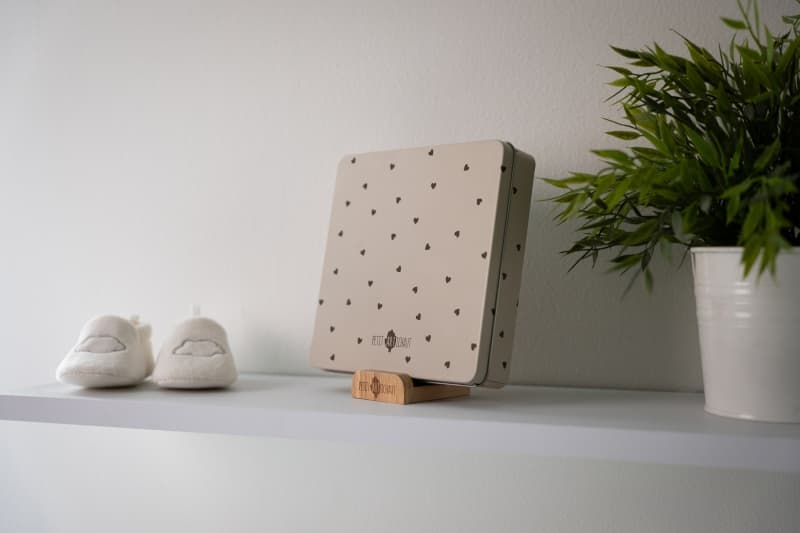 Baby Box Carree - Jolis Coeurs, beige marron baby box petit artichaut — vue 2 sur 5