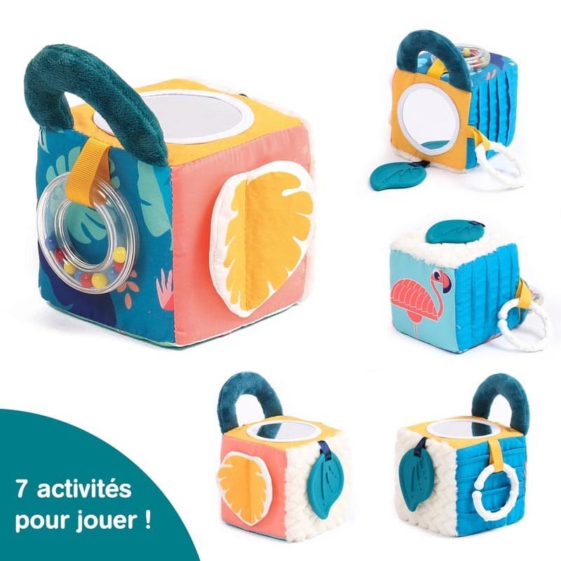 Cube Tissus Feuille, multicolore ludi — vue 1 sur 5