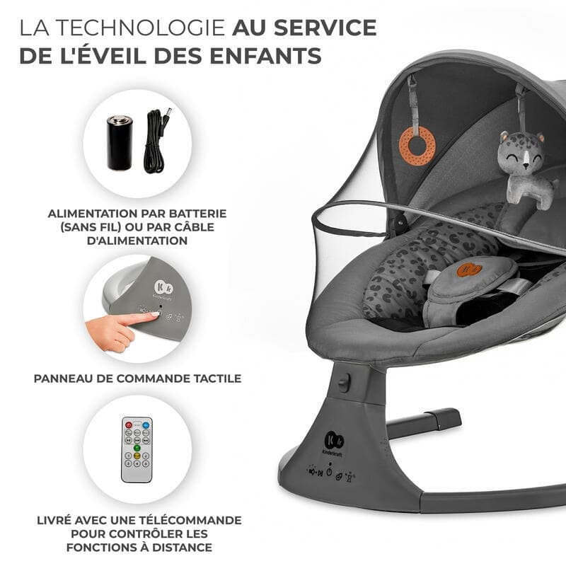 Lumi ² Balancelle, gris kinderkraft — vue 4 sur 4