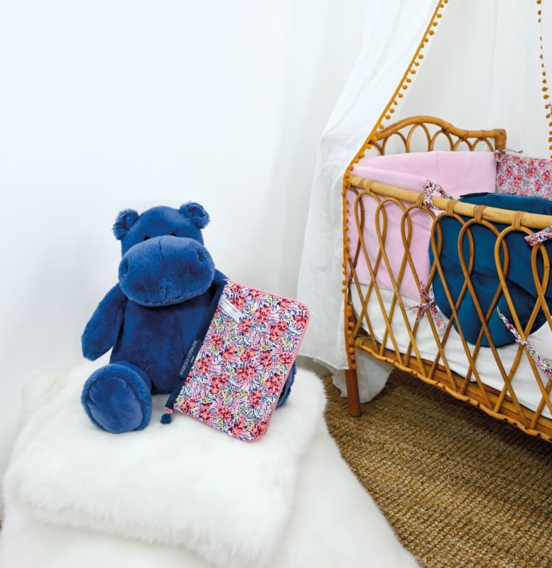 Boh'aime Tour de Lit, rose 180x30cm doudou sensoriel doudou et compagnie a-24 h-24 — vue 2 sur 5