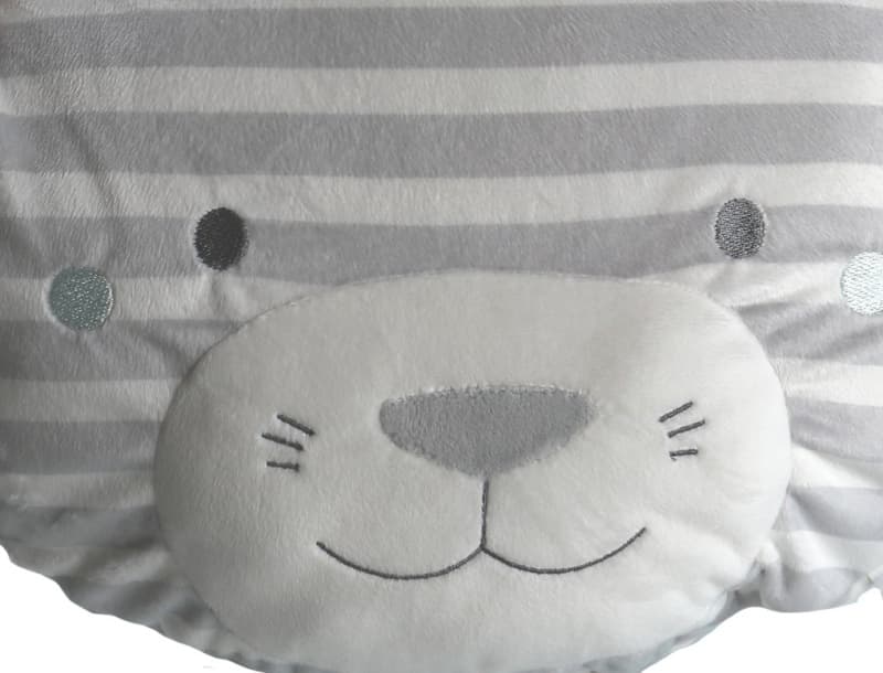 A&m Milo Coussin - Veloudoux, amtoys grisclair — vue 3 sur 5
