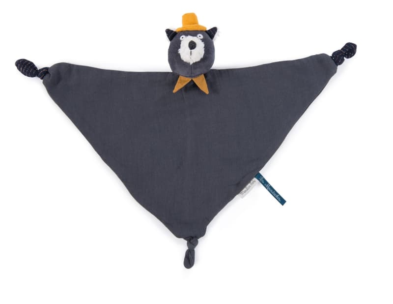 Doudou Lange Chat Gris Fonce Alphonse les Moustaches, les moustaches 2021 — vue 1 sur 2