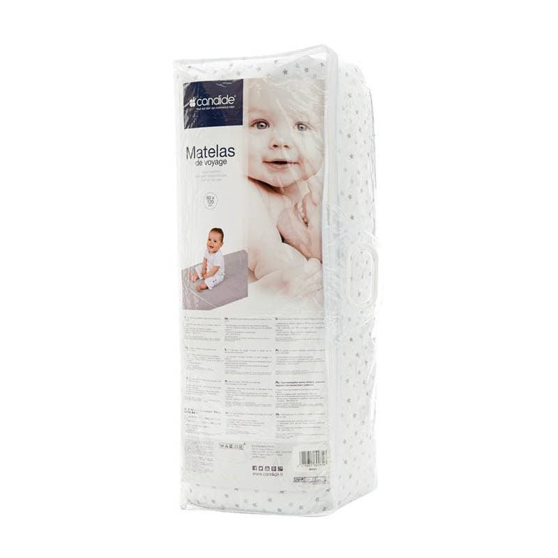 Matelas de Voyage Polyester Coton Blanc/etoiles — vue 3 sur 4