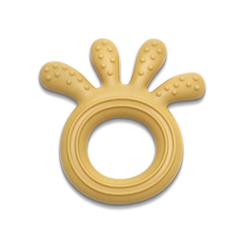 Hochet de Dentition Silicone Octopus, jaune lorelli 25/03 — vue 1 sur 2