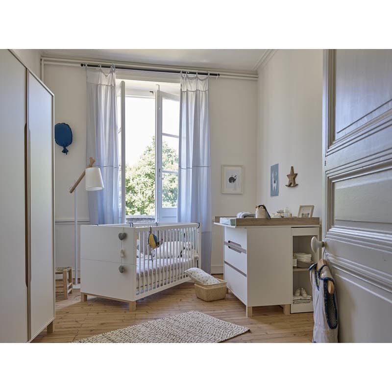 Chambre Duo Lit 70x140 Commode Celeste