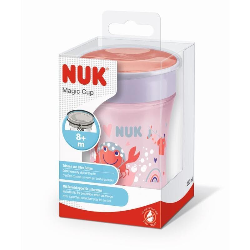 Magic Cup - 360 Silicone, rose 8m+ nuk