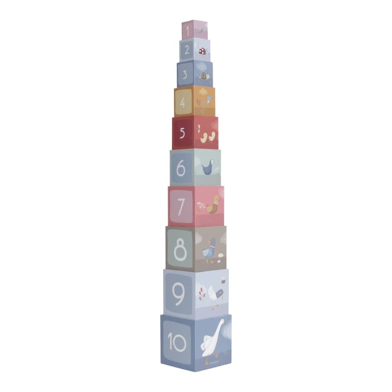 Little Dutch Cubes a Empiler Oie - Carton — vue 2 sur 3