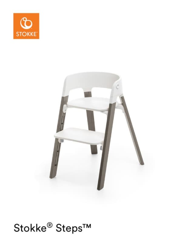 Steps Chair White Hazy Grey, stokke white/hazy grey