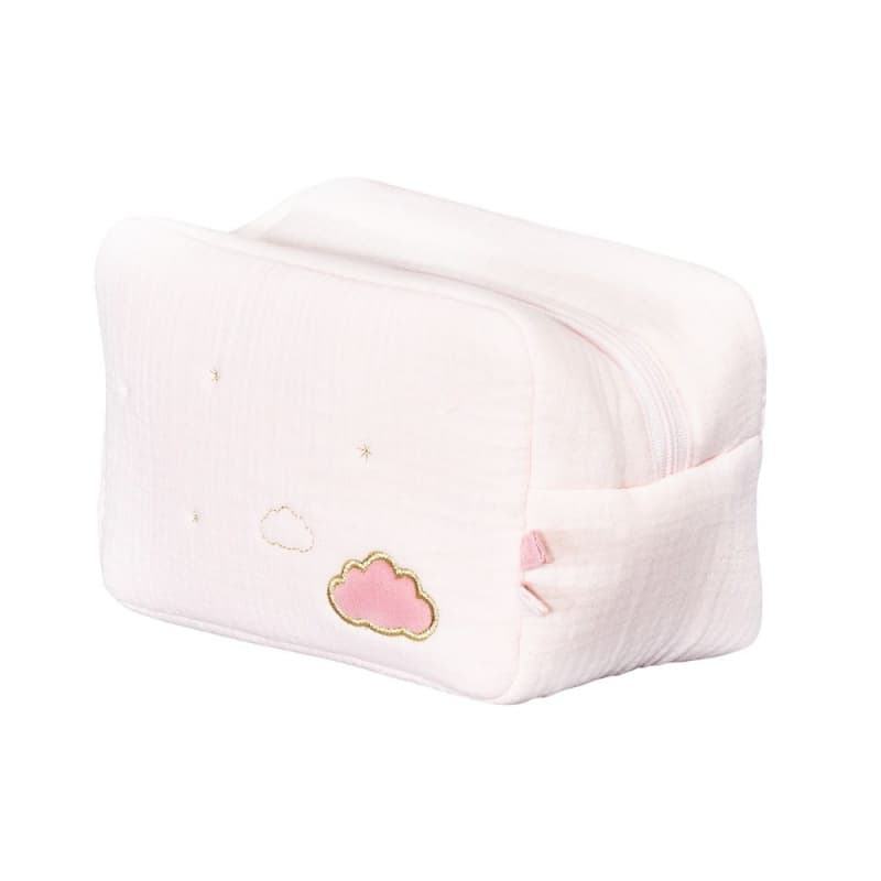Trousse de Toilette Rose Lily Poudree, lily poudree sauthon baby deco rose poudre - rose — vue 1 sur 3