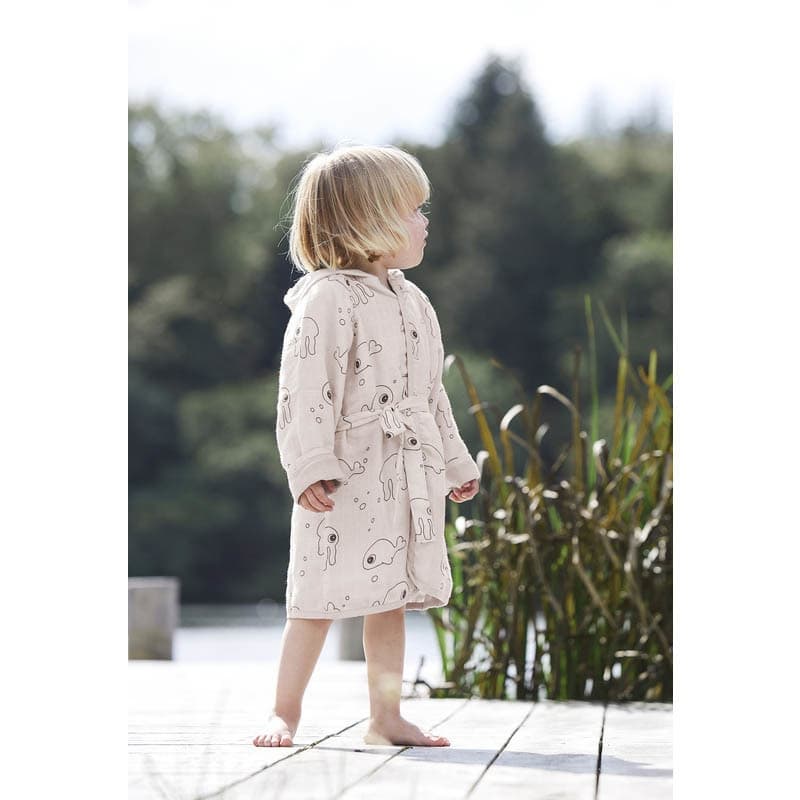 Peignoir 1-2 Ans Sea Friends Rose, seafriends rose