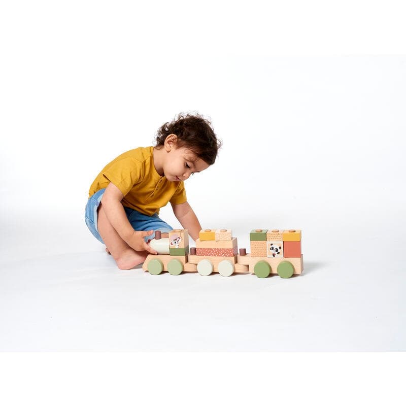 Wooden Stacking Train - Boho Chic, tiny love 24/09 — vue 3 sur 4