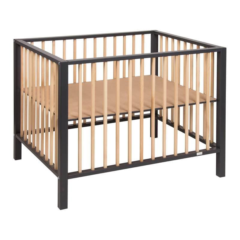 Parc Nordic Moon Shadow Naturel, nordic quax gris fonçé/bois 98x78x80h — vue 3 sur 4