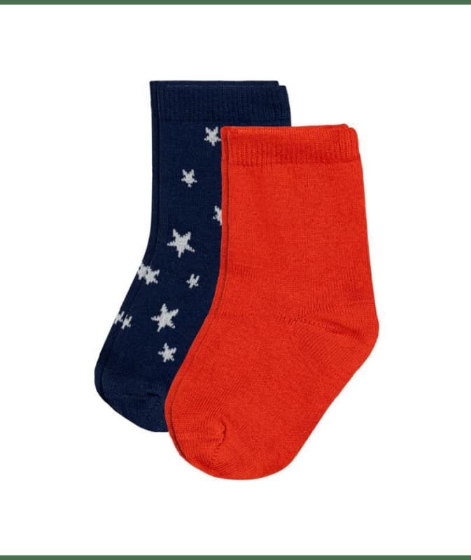 2 Paires Chaussettes, variante 1 p19 pointure 19/22 (6/12mois) ah2024 selectif mid season a-24 h-24