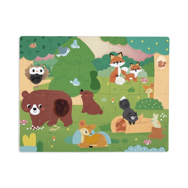 Puzzle Tactile Foret, janod — vue 3 sur 6