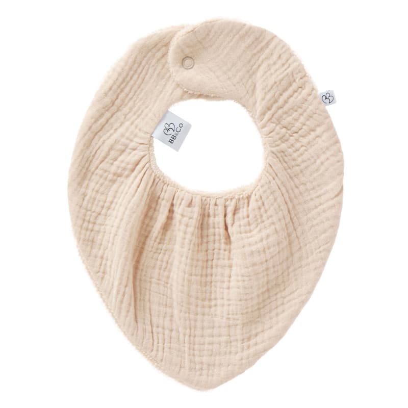 Bavoir-bandana Bambou/ Gaze de Coton, mix & match bb&co biscuit per — vue 1 sur 3