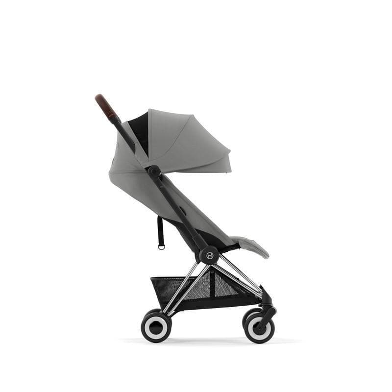 Poussette Coya Chrome Brown - Mirage Grey | Cybex, cybex platinum cybex gris 79 cm x 44 cm x 105 cm — vue 4 sur 5